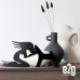 Escultura Decorativa Menina e o Cachorro 31x15cm	