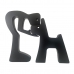 Escultura Decorativa Menino e o Cachorro 18x15cm	
