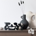 Escultura Decorativa Casal e o Cachorro 35x15cm	