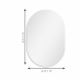 Espelho Multiuso Lapidado Pendurador Led Branco 60x40cm Oblongo Botão
