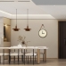Relógio Decorativo Adnet Marrom Alça Corino Caramelo Mostrador Branco Ponteiro Preto 40cm Redondo