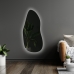 Espelho Multiuso Lapidado Pendurador Led Branco 130x60cm Orgânico Botão